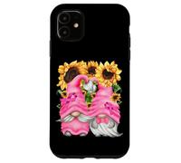 Breast Cancer Survivor GNOME For Grandparents Cute Sunflower Carcasa para iPhone 11