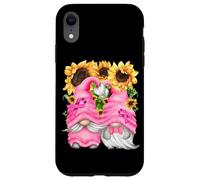 Breast Cancer Survivor GNOME For Grandparents Cute Sunflower Carcasa para iPhone XR