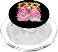 Breast Cancer Survivor GNOME For Grandparents Cute Sunflower PopSockets PopGrip para MagSafe