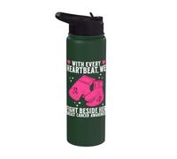 Breast Cancer Women Support Gifts Breast Cancer Awareness Stainless Steel Insulated Water Bottle