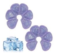 Breast Ice Packs - 2 Piece Instant Cooling Gel Breast Pads | Breast Cold Packs Nursing Pads for Breastfeeding Nursing Pumping Recovery Home Hospital Daily Travel