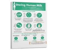 Breast Milk Storage Guidelines Chart for Pumping Moms Educational Lactation Reference Poster Essential New Parents Gift(Unframed,12x18inch(30x45cm))