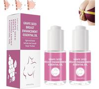 Breast Shaping Essential Oil, Breast Plumping Massage Oil, Natural Bust up Essential Oil, Anti-Sagging, Eliminate Chest Wrinkle, for All Skin Types (2pcs)