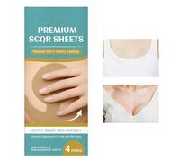 Breast Silicone Scar Sheets Tape, Soft Reusable Recovery Strips, 10.6x1.4x25cm/4.17x0.55x9.84 inches Breathable Silicone Patches for Women Post- Healing Travel Home Use 50g