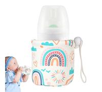 Breastmilk Insulation Sleeve - Bottle Warmer | PU Leather + Lambskin + Polyester Fiber, 40g/50g/60g Lightweight Feeding Supplies for Nursing, 120ml/200ml/240ml Sizes, Travel