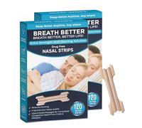 Breath Better Tiras nasales grandes de color marrón, solución antironquidos extrafuerte, sin medicamentos, funciona al instante para mejorar el sueño, reducir los ronquidos, aliviar la congestión