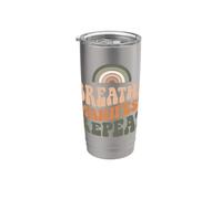 Breath Manifest Repeat Yoga Manifesting Affirmation Vaso térmico de acero inoxidable de doble pared