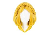 Breath of the Wild Princess Zelda Cosplay Wig Short Blonde Heat Resistant Synthetic Hair Wig + Wig Cap
