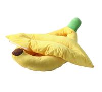 Breathable 3D Funny Cat Bed Washable Pet Banana Shape Sleeping Nest