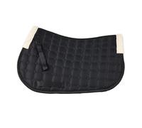 Breathable Anti-Slip Horse Saddle Pad, Shock Absorbing Equestrian Blanket For English All Purpose para Caballo(White)