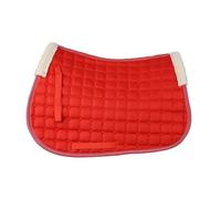 Breathable Anti-Slip Horse Saddle Pad, Shock Absorbing Equestrian Blanket For English All Purpose para Caballo(Red)
