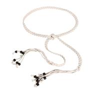 Breathable Braided Waist Rope Adjustable Crochet Rope Belt Cotton Waistband For Women Teens Daily Wear Music Festival Breathable Cotton Belt