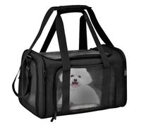 Breathable Cat Carrier, Portable Pet Bag, Small Carrier for Cats and Dogs 40x25x25cm, Travel-Friendly, Comfortable Design, Black, for Travel, Camping, Comfortable Material