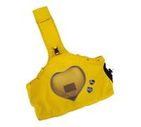 Breathable Cat Carrier, Spacious Puppy Travel Sling Bag, Comfortable and Secure Pet Travel Bag for Long-Distance Trips, 14.57x12.99x6.69 Inches, Green, Yellow