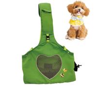 Breathable Cat Carrier, Spacious Puppy Travel Sling Bag, Comfortable and Secure Pet Travel Bag for Long-Distance Trips, 14.57x12.99x6.69 Inches, Green, Yellow
