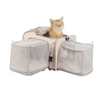 Breathable Cat Travel Carrier - Lightweight Airline Approved Pet Crate Bags, Portable Transport Bag For Cats | Suitable for Vet, Grooming, Shopping, Airport & Daily Outings, 35 28 24 cm