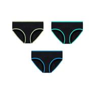 Breathable Cotton Period Pants Low Waist Absorbent Menstrual Panty Heavy Flow Leak Proof Postpartum Underwear Comfortable Briefs Knickers Pack Of 3 Green/Light Cyan/Blue Xs