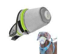 Breathable Dog Muzzle, Adjustable Air Filter Mouth Cover, Comfortable Canine Muzzle with Breathing Bozzle, Secure Fit for Small and Large Dogs, Ideal for Walking Running Park Home Use