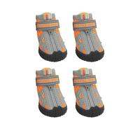 Breathable Dog Shoes 4PCS - Anti Slip Paw Protection Booties with Rubber Sole, 5 Sizes For Outdoor Walking Indoor Floors Use | Paw Safety Support, Anti Slip Traction Enhancement, Breathable Comfort