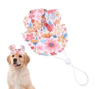 Breathable Dog Sun Hat, Colorful Cooling Pet Bucket Hat with Ear Hole, Adjustable Sun Protection Cap for Small, Medium, Large Dogs, Cooling Bonnet for Outdoor and Travel