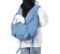 Breathable Expandable Pet Carrier Backpack For Small Dogs/Cats | 350g Lightweight Polyester Travel Bag | Portable Outdoor Hiking Biking Rucksack | Ventilated Expandable Space For Medium Breeds