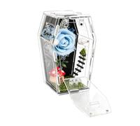 Breathable Hermit Crab Cage, Small Acrylic Terrarium, 7,08 x 4,09 pulgadas Transparente Reptil Habitat, Enclosure for Small Pets, Turtle Amphibians Spiders, Home Office Zoo Desktop Viewing Box
