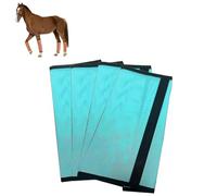 Breathable Mesh Horse Flyproof Leggings, Tear-Resistant Bites Proof Horse Fly Boots, Fly Boots for Horses Set of 4,Loose Fitting Horses Flys Leggings Breathable Set of 4 (Green)