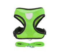 Breathable Mesh Small Dog Harness and Leash Set - Forchihuahua (verde, S (1,5 - 2,5 kg))