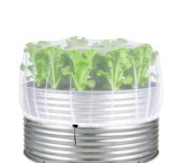 Breathable Raised Bed Net Cover, Reusable Drawstring Plant Protection Net, Garden Bed Mesh Barrier System, Protective Netting for Fruits Flowers Vegetables, Outdoor Garden Care Style Design, Back