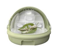 Breathable Rearing Container - Reptile Feeding Box, Clear Terrarium with Slide Drawer, Ventilated Breeding Case, Habitat Tool with Stackable Design, Observation Box for Silkworm Spider