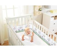 BreathableBaby Forro clásico de Malla Transpirable para Cuna, para cunas con 4 Lados Abiertos, Cubre 4 Lados, la Alternativa más Segura a los Parachoques Tradicionales de Cuna, Lavable a máquina,