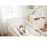 BreathableBaby - Forro lateral de malla para cuna, de doble cara (estrellitas)