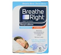 Breathe Right Cerottini Nasali Respira Bene Trasparenti Standard 10 Cerottini
