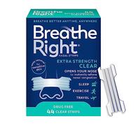 Breathe Right Nasal Strips Extra, Sensative Skin: 44 Clear Strips by Breathe Right
