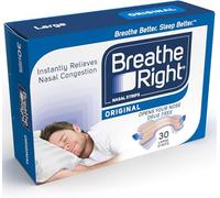 Breathe Right Tiras nasales Original Small/Medium 30s | Alivia instantáneamente la congestión nasal | Ayuda a reducir los ronquidos | Sin medicamentos