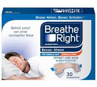 Breathe Right Tiras nasales Original Small/Medium 30s | Alivia instantáneamente la congestión nasal | Ayuda a reducir los ronquidos | Sin medicamentos