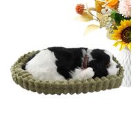 Breathing Dog Stuffed Animal - Juguete de peluche interactivo para cachorros, juguete calmado realista, juguete para niños y niñas adultos | Soothing Sleep Aid Plush for Bedtime Nap Time