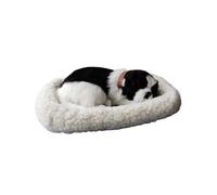 Breathing Dog Stuffed Animal Toy with Mat - Realistic Sleeping Dog Plush for Children and Home Decoration