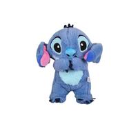 Breathing Plush Toy, Breathing Sleep Partner, Soothing Snuggle Stitch Plush with Realistic Breathing Movements and Lights Music (Blue)