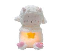 Breathing Plush Toy, Lamb Sensory, Light Music Interactive Play, Soft Fabric Comfort Game, Educational Plush with Gentle Design, Nursery Travel Companion for Boys Girls 25cm/10 Inches
