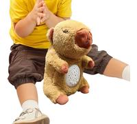 Breathing Stuffed Animal - Plush Capybara Toy Soft Friend | Projection Light Bedtime Companion Usage Relaxing Soothing Features Bedroom Decor Students Boys Girls Teens Adults Gift Cuddle Sleep Aid Tra