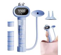 Breathing Trainer - Portable Respiratory Exerciser for Lung Strength Training | Adjustable Breathe Dumbbell Tool, Airflow Resistance Device for Teens Running Fitness Sports, 22.5x6x3.5cm Blue Purple