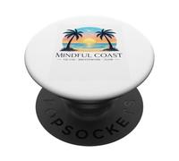 Breathwork Meditación Mindfulness Costera Zen Flor Energía PopSockets PopGrip Adhesivo