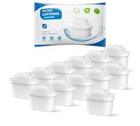 BREAUILL Filtro de agua de Compatible Con Brita Maxtra+, Maxtra Plus, Mavea, Maxtra Pro, Style, Reduce Cloro, Cal, Metales Pesados e Impurezas, Disfrute del agua pura (12)