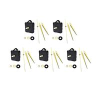 BREAUX 5 unids Silent Cuarzo Reloj Mecanismo Mecanismo Manos Manos Reloj de Pared Mecanismo Mecanismo Reemplazo Reparación Herramientas Parte Clock Kit Werkzeugsatz für Uhrenreparatur