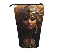 BREAUX Ancient Egypt Tribe Series - Bolsa de almacenamiento expandible con impresión, bolsa de almacenamiento vertical, bolsa de cosméticos expandible, Serie de la tribu del antiguo Egipto, Talla