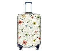 BREAUX Atomic - Funda protectora para maleta con estampado de estrellas, diseño único de doble cara, color blanco, talla XL, Blanco, X-Large