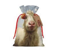 BREAUX Bolsas de regalo con estampado de animales de granja con etiqueta para Año Nuevo, aniversario, fiesta de cumpleaños, bolsa de aperitivos