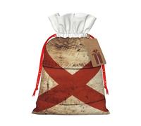 BREAUX Bolsas de regalo con la bandera del estado de Alabama en grano de madera vieja con etiqueta de Año Nuevo, aniversario, fiesta de cumpleaños, bolsa de aperitivos