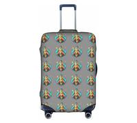 BREAUX Cohete clipart Space Ship Print Fundas protectoras para equipaje, fundas decorativas para equipaje, fundas decorativas con cremallera, Blanco, M